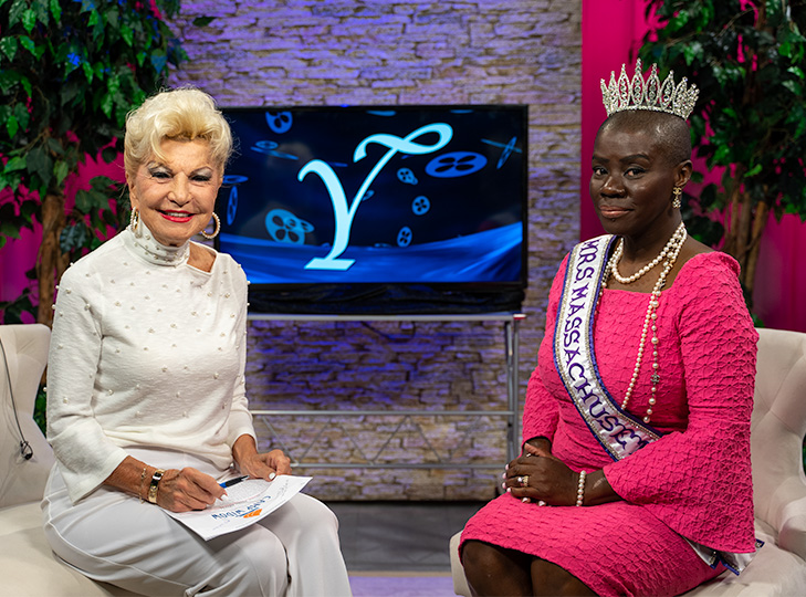 Yolanda with Cynthia Blanc Preiss MacLean after taping an episode of Yolanda Style & Glamour